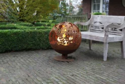 Esschert Design Feuerkugel Blattmuster Laserschnitt Rostbraun FF294 -Angebote Moos Traum Store 8bf62bac823bfecdeef82de1a65f508d