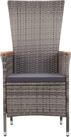 VidaXL Gartenstühle 2 Stk. Mit Auflagen Poly Rattan Grau -Angebote Moos Traum Store 8c1e58c829adac44b9493530497a1c6c