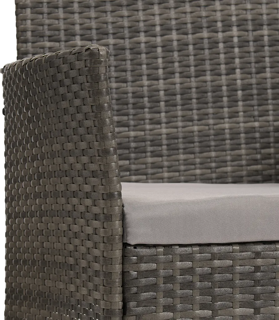 SVITA Brooklyn Polyrattan Sitzgruppe Lounge Gartenmöbel Set Grau Abdeckplane 8 SVITA Brooklyn Polyrattan Sitzgruppe Lounge Gartenmöbel Set Grau Abdeckplane – Bild 8