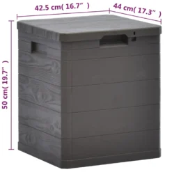 VidaXL Garten-Aufbewahrungsbox 90 L Braun -Angebote Moos Traum Store 8cdd2630925b4a60df3cb888c29437c2