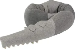 Babybett Umrandungen Kinderbett Stoßstange Bettumrandung Stoßfänger, Krokodil Stil Weben Bettumrandung Kantenschutz Kopfschutz Dekoration