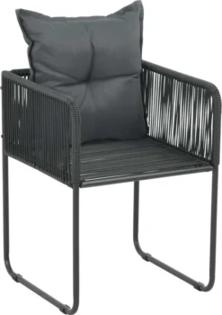 VidaXL 5-tlg. Garten-Essgruppe Schwarz -Angebote Moos Traum Store 8cf32b7f111436fa021fd99fbec0b2a1