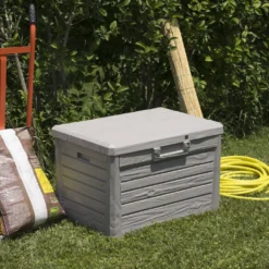 Sitztruhe, Kissenbox Florida In Hellgrau. Mit 120 Liter Nutzvolumen, Maße 73 X 50,5 X 46,5 Cm -Angebote Moos Traum Store 8d5f9578daab3458408b08be9fcae3c3