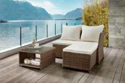 DESTINY Balkonset "LOFT" Dunklebraun Inkl. Hochwertiger Schutzhülle