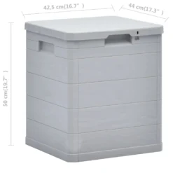 VidaXL Garten-Aufbewahrungsbox 90 L Hellgrau -Angebote Moos Traum Store 8f53b283b27f43101174ce5145e1a563