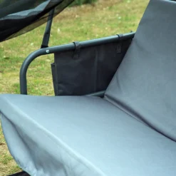 Outsunny Hollywoodschaukel Schaukelbank Gartenliege 3-Sitzer Mit Seitenwänden Grau 240x140x197cm -Angebote Moos Traum Store 9164d9750f38dd5a845df466a5402bf9