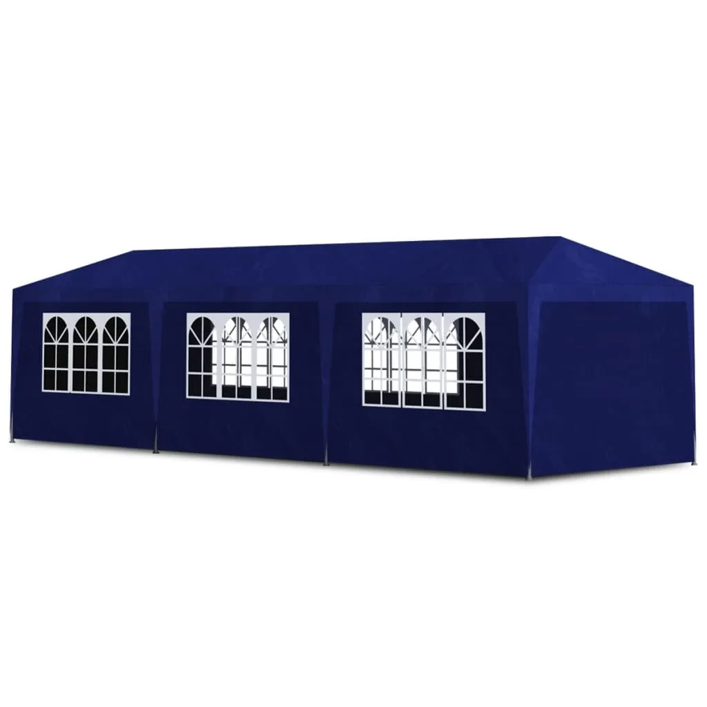 VidaXL Partyzelt 3x9 M Blau 1 VidaXL Partyzelt 3x9 M Blau