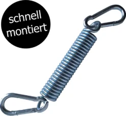 Riijk Hängesessel Schwingfeder Mit 2 Starken Karabiner-Haken