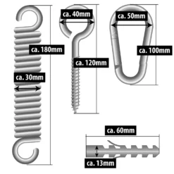 12369 Extra Schwere Befestigung Aus Metall Bis 150 KG Für Hängestühle Und Hängematten 11 12369 Extra Schwere Befestigung Aus Metall Bis 150 KG Für Hängestühle Und Hängematten -Angebote Moos Traum Store 9335a8c57dd7418c1a4fd40edd95c184