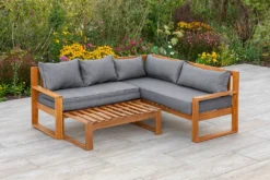 Merxx Eckset "Merida" - Akazienholz, Inkl. Kissen -Angebote Moos Traum Store 94702b158d2353036e9a8868b4e6dfb2