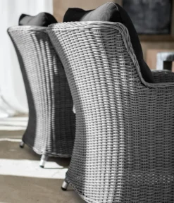 Dehner Geflechtlounge Toska, 4-teilig, Polyrattan, Grau, Inkl. Polster -Angebote Moos Traum Store 95663fb468d07cec47df5330aea95486