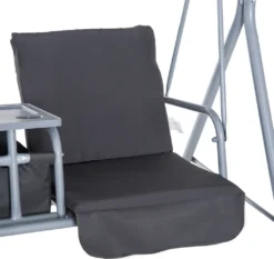 Outsunny Hollywoodschaukel Gartenschaukel Schaukel 2-Sitzer Mit Sonnendach Grau 175 X 112 X 165cm -Angebote Moos Traum Store 95900f88d9a9fb8b1c46ddf62945c3f7