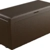 Keter Samoa Rattan Gartenbox 270L Braun Aufbewahrungsbox
