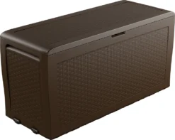 Keter Samoa Rattan Gartenbox 270L Braun Aufbewahrungsbox