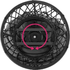 Tectake Rattansessel Gargano Drehbar - Schwarz -Angebote Moos Traum Store 9670cd9ae44905e9e170d21f4846ea94