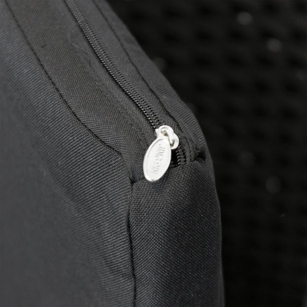 2 Stück Rattansessel Schwarz Inklusive Kissen Schwarz 4 2 Stück Rattansessel Schwarz Inklusive Kissen Schwarz – Bild 4