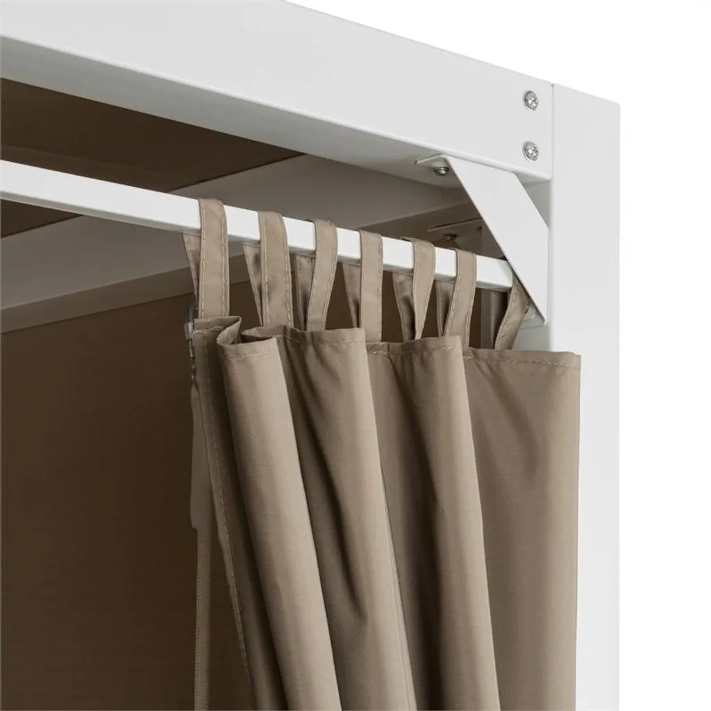 Eremitage Luxus-Hollywoodschaukel 236 X 210 X 180 Cm Sonnendach Vorhänge 4 Eremitage Luxus-Hollywoodschaukel 236 X 210 X 180 Cm Sonnendach Vorhänge – Bild 4