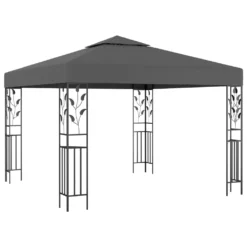VidaXL Pavillon Mit LED-Lichterkette 3x3 M Anthrazit -Angebote Moos Traum Store 97213db5aff0198317925c157cb9c51c