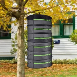 Trockennetz Trockengestell Zum Aufhängen, Faltbar Hängenetz Mit Zum Trocknen Kräutern Trocknungsnetz, Mit Reißverschlüssen, S-Haken Und Aufbewahrungstasche -Angebote Moos Traum Store 98479854bcfc1ed2d2c1aeb432c0b313