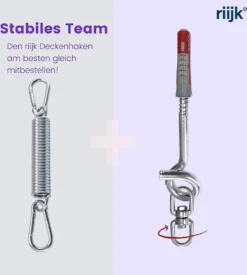 Riijk Hängesessel Schwingfeder Mit 2 Starken Karabiner-Haken -Angebote Moos Traum Store 99f6e4982183744f3fb7f4becd96b845