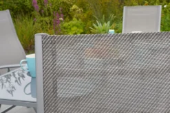 Merxx Gartenmöbelset " Taviano" 7tlg. Mit Ausziehtisch 160/220 X 90 Cm - Aluminiumgestell Silber Mit Textilbespannung Diamantbraun -Angebote Moos Traum Store 9a9d5fc8f88bd34da5eb6a87f3fd344c