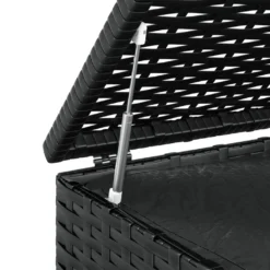 VidaXL Garten-Kissenbox PE Rattan 100x49x103,5 Cm Schwarz -Angebote Moos Traum Store 9ad06eec876eabeb5e138a6468745fdf