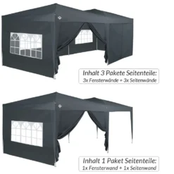 2x Seitenwände Pavillon Capri Faltpavillon Partyzelt Gartenzelt Seitenteile Wand, Farbe:anthrazit 8 2x Seitenwände Pavillon Capri Faltpavillon Partyzelt Gartenzelt Seitenteile Wand, Farbe:anthrazit -Angebote Moos Traum Store 9af01f5e5e0c82abef8f8211a6f100c1
