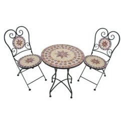 Garden Pleasure Balkonset 3tlg. Mosaik AMARILLO