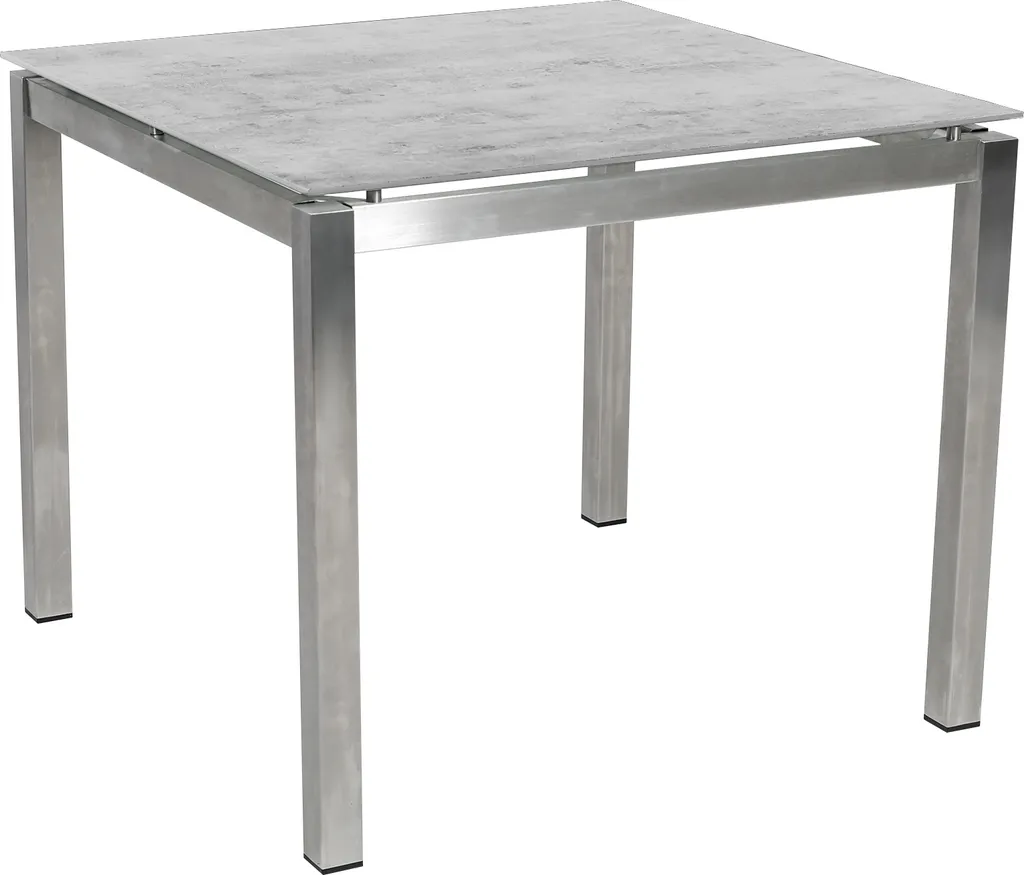 5-teiliges Gartenmöbel-Set Sydney 3, Edelstahl, Textilene Grau 4 5-teiliges Gartenmöbel-Set Sydney 3, Edelstahl, Textilene Grau – Bild 4