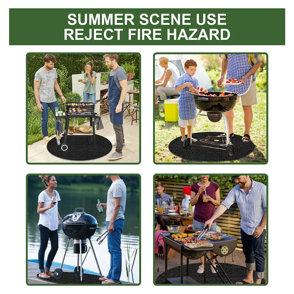 40 Zoll Feuerschalenmatte Grillmatten Feuerfeste Unterlage Verdickte ölbeständige Hitzebeständige Matte Runde Grillmatte Bodenschutz Für Bodenrasen Im Freien 2 40 Zoll Feuerschalenmatte Grillmatten Feuerfeste Unterlage Verdickte ölbeständige Hitzebeständige Matte Runde Grillmatte Bodenschutz Für Bodenrasen Im Freien – Bild 2