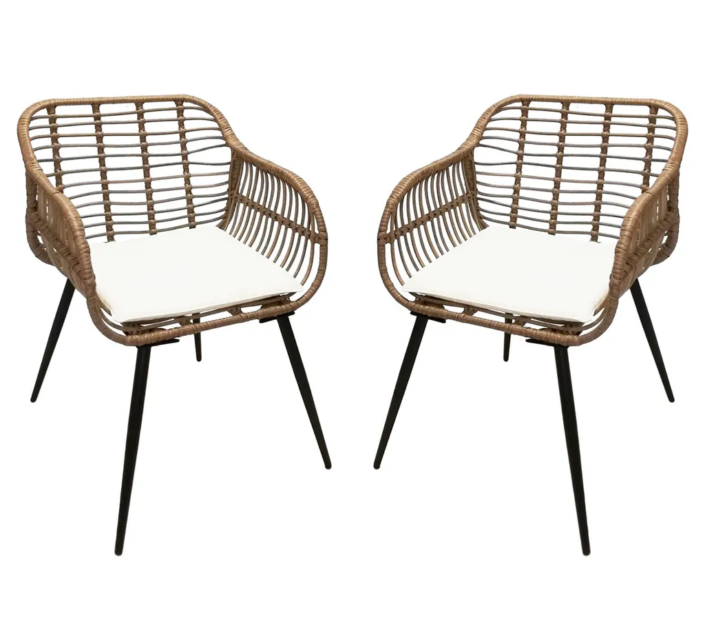 KMH® 2er Set Polyrattan Gartenstuhl *Ella* 1 KMH® 2er Set Polyrattan Gartenstuhl *Ella*