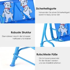 COSTWAY 2-Sitzer Kinder Hollywoodschaukel Mit Sonnendach Kinderschaukel Gartenschaukel Gartenliege Schaukelbank Gartenbank Blau -Angebote Moos Traum Store 9f8f3d4dc703e33ea3dff528905748d2