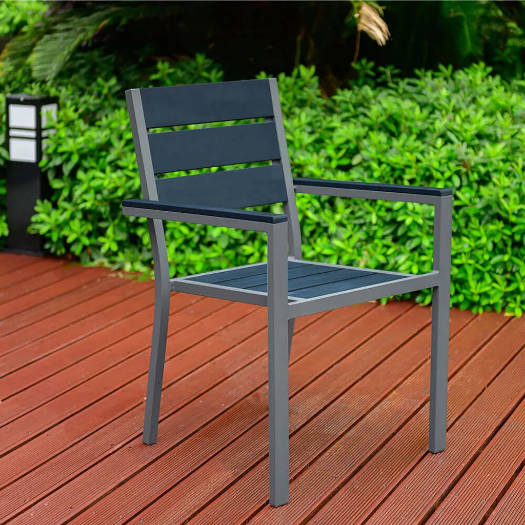 Gartenstuhl MADERA - Variantenauswahl, Auswahl:6 Stühle 1 Gartenstuhl MADERA - Variantenauswahl, Auswahl:6 Stühle