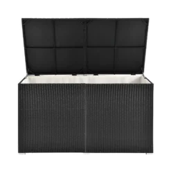 Juskys Polyrattan Auflagenbox Ikaria 950 L Inkl. Deckel Mit Hubautomatik & Innenplane – Garten Kissenbox Für Balkon & Terrasse – Gartenbox Schwarz 23 Juskys Polyrattan Auflagenbox Ikaria 950 L Inkl. Deckel Mit Hubautomatik & Innenplane – Garten Kissenbox Für Balkon & Terrasse – Gartenbox Schwarz -Angebote Moos Traum Store a003faf236f1ce46eb322a5891b26a29