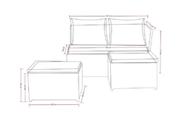 DESTINY Balkonset "LOFT" Dunklebraun Inkl. Hochwertiger Schutzhülle -Angebote Moos Traum Store a0607beb2026ab73d5c73726e02fa3b5