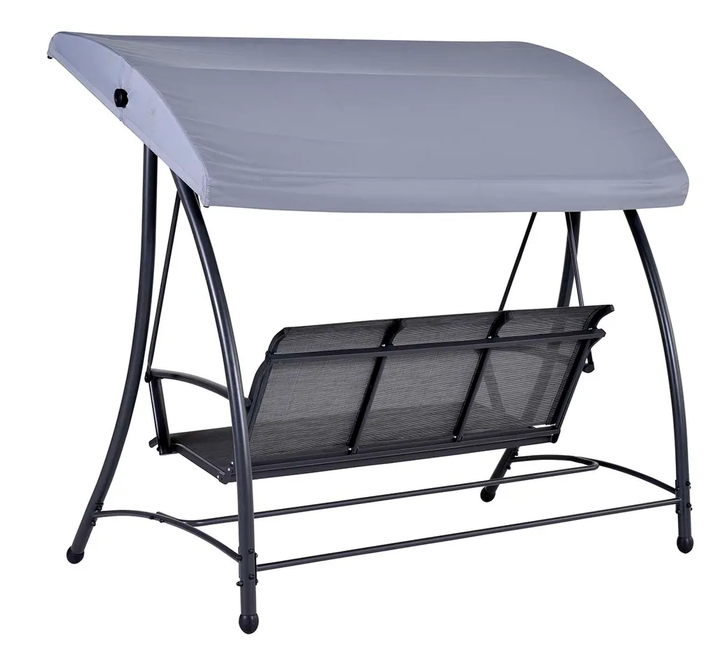 Garden Impressions Rubens Hollywoodschaukel 3-Sitzer Anthrazit 2 Garden Impressions Rubens Hollywoodschaukel 3-Sitzer Anthrazit – Bild 2
