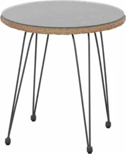 SIENA GARDEN Tiros Balkon-Set 3-teilig Matt Anthrazit / Natur L20201 -Angebote Moos Traum Store a21a8e7cb336fc700b48af12866280b7