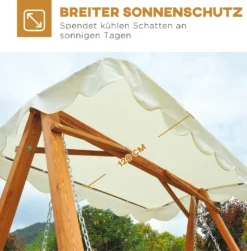 Outsunny Hollywoodschaukel Gartenschaukel Schaukelbank Schaukel 3-Sitzer Lärche -Angebote Moos Traum Store a2c31cb854e597ddadb2aacc3750f22d