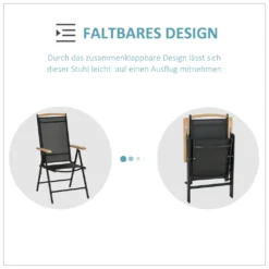 Outsunny 2er-Set Klappstuhl Gartenstuhl Klappbar Mit Rückenlehne Armlehne Für Garten Balkon Terrasse Mesh Stoff Aluminium Schwarz 71,5 X 68 X 109 Cm 12 Outsunny 2er-Set Klappstuhl Gartenstuhl Klappbar Mit Rückenlehne Armlehne Für Garten Balkon Terrasse Mesh Stoff Aluminium Schwarz 71,5 X 68 X 109 Cm -Angebote Moos Traum Store a31acda430a05e9bfe7c5e78494f10ef
