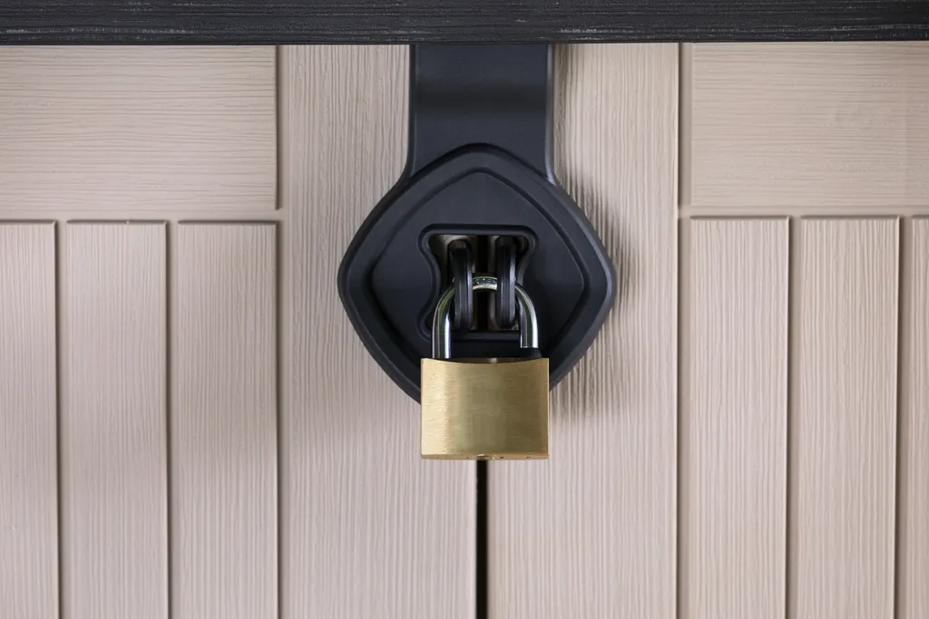 Keter Universalbox Store It Out MIDI Woodland, Ca. H 110 X B 132 X T 74 Cm, Farbe: Braun 7 Keter Universalbox Store It Out MIDI Woodland, Ca. H 110 X B 132 X T 74 Cm, Farbe: Braun – Bild 7