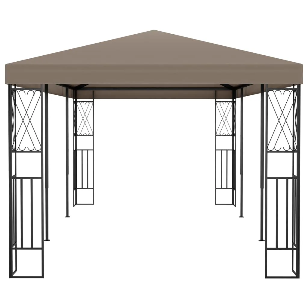 VidaXL Pavillon 6x3 M Taupe Stoff 3 VidaXL Pavillon 6x3 M Taupe Stoff – Bild 3