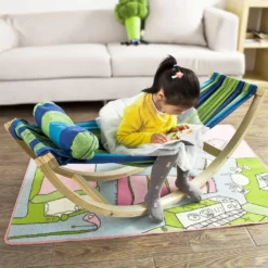 SoBuy Kinderhängematte Mit Sicherheitsstopper Hängematte Schaukel Für Kinder KMB16-J -Angebote Moos Traum Store a6492cb5250b54c47e373749dd972d4d