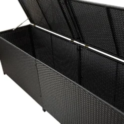 VidaXL Gartenbox Poly Rattan 200x50x60 Cm Schwarz -Angebote Moos Traum Store a746dd9b7882ae9860bb4018df70bc74
