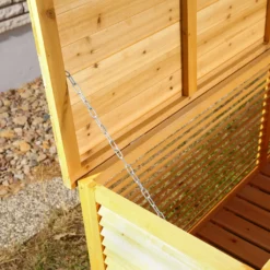 Mucola 170CM XXL Holz Bank Auflagenbox Kissenbox Gartenbox Gartentruhe Truhe Holztruhe Box Aufbewahrungsbox Kiste Auflagen Kissentruhe Garten -Angebote Moos Traum Store a7fd2f4a9123165fab6b73311a452748