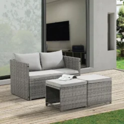 Juskys 2in1 Polyrattan Relax Gartenmöbel Set Jamaika - Tisch, Gartenlounge Sofa - Balkonmöbel Sitzgruppe Für Balkon, Garten - Outdoor Lounge Grau 38 Juskys 2in1 Polyrattan Relax Gartenmöbel Set Jamaika - Tisch, Gartenlounge Sofa - Balkonmöbel Sitzgruppe Für Balkon, Garten - Outdoor Lounge Grau -Angebote Moos Traum Store a885ed04ec76026d4d541b67d28a99a6