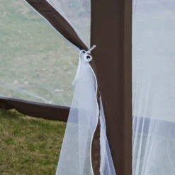 Outsunny Pavillon Gartenpavillon Mit 6 Seitenteilen Moskitonetz Partyzelt Gartenzelt Festzelt Zelt 6-eckig Polyester+Stahl Braun -Angebote Moos Traum Store a8d3ce9d1839f47c8f498e36ec734701