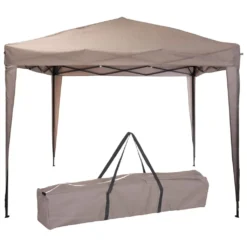 ProGarden Partyzelt Easy-Up 300x300x245 Cm Taupe