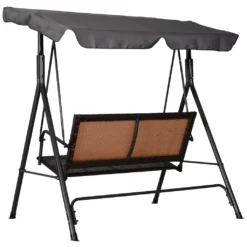 Outsunny Rattan Hollywoodschaukel, 2-Sitzer Gartenschaukel, Schaukelbank, Verstellbares Sonnendach, Stahlrahmen 140 X 110 X 151 Cm 15 Outsunny Rattan Hollywoodschaukel, 2-Sitzer Gartenschaukel, Schaukelbank, Verstellbares Sonnendach, Stahlrahmen 140 X 110 X 151 Cm -Angebote Moos Traum Store a99f4b097c377aac2ddbd2e2a7515e5f