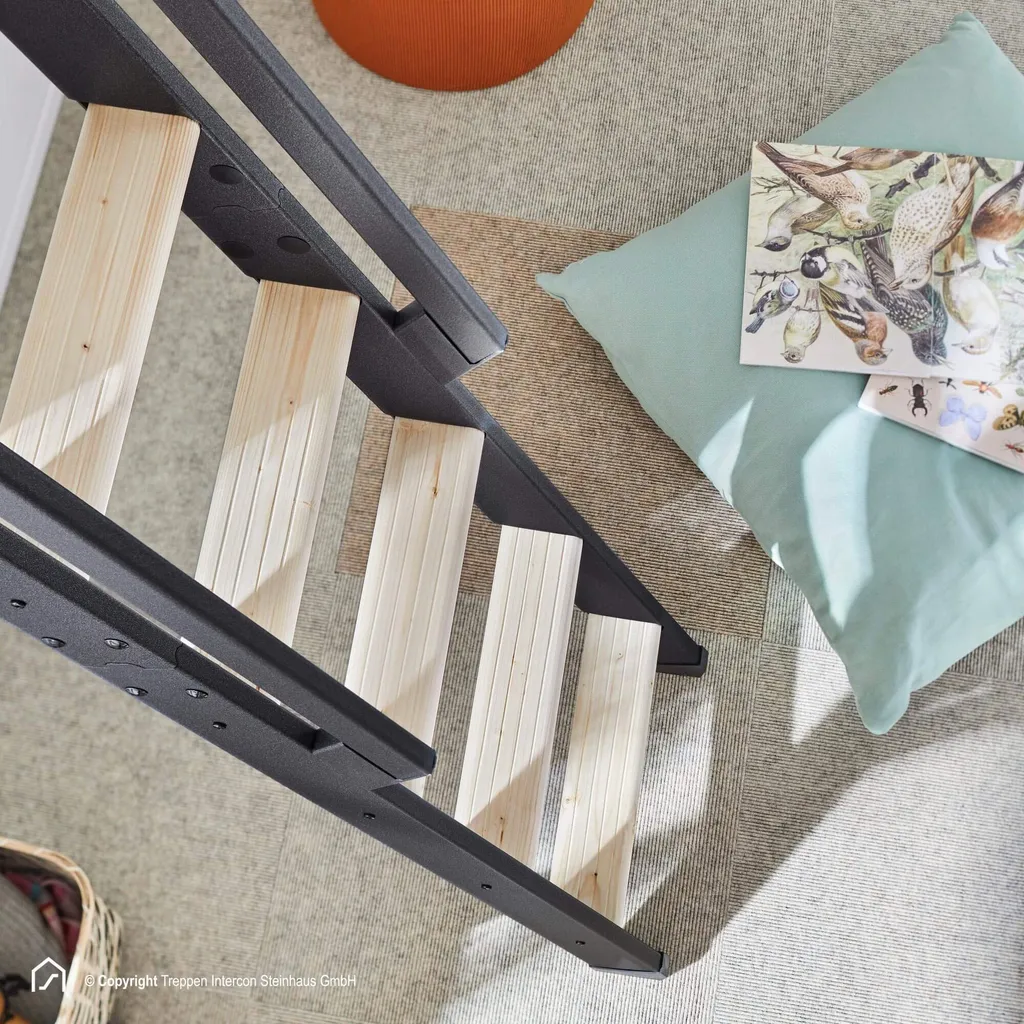 Raumspartreppe Intercon Vario 3 Mit 10 Stufen Bis Max. 243 Cm, Polar-Weiß, Fichte | Raumspartreppe Mit Metallwangen Und Holzstufen Lässt Sich An Die Wand Schieben Und Spart Platz 3 Raumspartreppe Intercon Vario 3 Mit 10 Stufen Bis Max. 243 Cm, Polar-Weiß, Fichte | Raumspartreppe Mit Metallwangen Und Holzstufen Lässt Sich An Die Wand Schieben Und Spart Platz – Bild 3