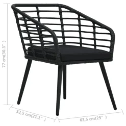 VidaXL Gartenstühle 2 Stk. Mit Auflagen Poly Rattan Schwarz -Angebote Moos Traum Store ad30c65b0c95709d70cc8c8960b8d07f